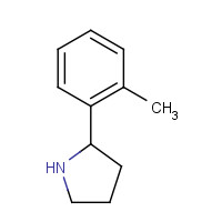 2-(2-METHYLPHENYL)PYRROLIDINE (CAS: 129540-23-4) - Chemical Structure and Molecular Formula 