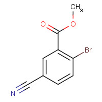 Methyl 2-bromo-5-cyanobenzoate (CAS: 1031927-03-3) - Chemical Structure and Molecular Formula 