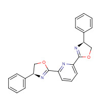 2,6-Bis[(4S)-phenyl-2-oxazolin-2-yl]pyridine (CAS: 174500-20-0) - Chemical Structure and Molecular Formula 