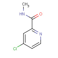 N-Methyl-4-chloropyridine-2-carboxamide (CAS: 220000-87-3) - Chemical Structure and Molecular Formula 