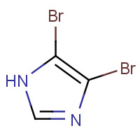 4,5-Dibromo-1H-imidazole (CAS: 2302-30-9) - Chemical Structure and Molecular Formula 