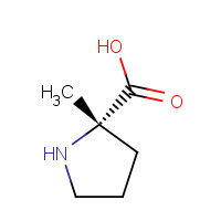 (S)-2-Methylproline (CAS: 42856-71-3) - Chemical Structure and Molecular Formula 