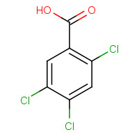 2,4,5-Trichlorobenzoic acid chemical structure 2,4,5-Trichlorobenzoic acid (CAS: 50-82-8) - Chemical Structure and Molecular Formula