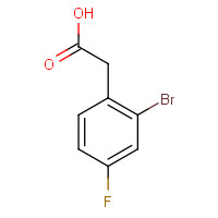 2-Bromo-4-fluorophenylacetic acid (CAS: 61150-59-2) - Chemical Structure and Molecular Formula 