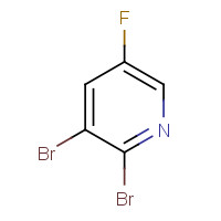 2,3-Dibromo-5-fluoropyridine (CAS: 878207-82-0) - Chemical Structure and Molecular Formula 