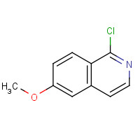 1-CHLORO-6-METHOXY-ISOQUINOLINE (CAS: 132997-77-4) - Chemical Structure and Molecular Formula 