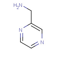 (PYRAZIN-2-YLMETHYL)AMINE (CAS: 20010-99-5) - Chemical Structure and Molecular Formula 