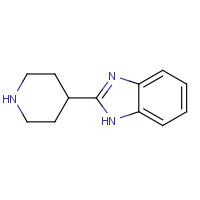 2-PIPERIDIN-4-YL-1H-BENZOIMIDAZOLE (CAS: 38385-95-4) - Chemical Structure and Molecular Formula 