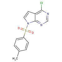 4-CHLORO-7-TOSYL-7H-PYRROLO[2,3-D]PYRIMIDINE (CAS: 479633-63-1) - Chemical Structure and Molecular Formula 