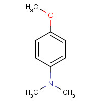 (4-METHOXY-PHENYL)-DIMETHYL-AMINE (CAS: 701-56-4) - Chemical Structure and Molecular Formula 