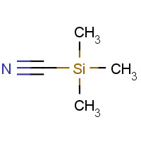Trimethylsilyl cyanide (CAS: 7677-24-9) - Chemical Structure and Molecular Formula 