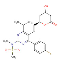 Rosuvastatin (CAS: 287714-41-4) - Chemical Structure and Molecular Formula 