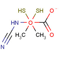 N-Cyanoimido-S,S-dimethyl-dithiocarbonate (CAS: 10191-60-3) - Chemical Structure and Molecular Formula 