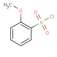 2-METHOXYBENZENESULFONYL CHLORIDE (CAS: 10130-87-7) - Chemical Structure and Molecular Formula 