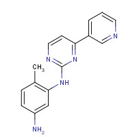 N-(5-Amino-2-methylphenyl)-4-(3-pyridyl)-2-pyrimidineamine (CAS: 152460-10-1) - Chemical Structure and Molecular Formula 