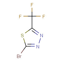 2-bromo-5-(trifluoromethyl)-1,3,4-thiadiazole (CAS: 37461-61-3) - Chemical Structure and Molecular Formula 