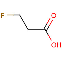 3-FLUOROPROPANOIC ACID (CAS: 461-56-3) - Chemical Structure and Molecular Formula 