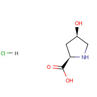 cis-4-Hydroxy-D-proline hydrochloride (CAS: 77449-94-6) - Chemical Structure and Molecular Formula 