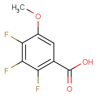 2,3,4-Trifluoro-5-methoxybenzoic acid (CAS: 38233-47-5) - Chemical Structure and Molecular Formula 