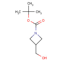 1-Boc-azetidine-3-ylmethanol (CAS: 142253-56-3) - Chemical Structure and Molecular Formula 