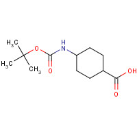 BOC-1,4-TRANS-ACHC-OH (CAS: 53292-89-0) - Chemical Structure and Molecular Formula 