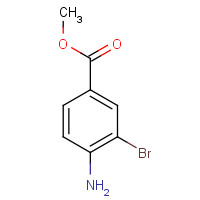 Methyl 4-amino-3-bromobenzoate (CAS: 106896-49-5) - Chemical Structure and Molecular Formula 