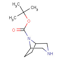 8-BOC-3,8-DIAZA-BICYCLO[3.2.1]OCTANE (CAS: 149771-44-8) - Chemical Structure and Molecular Formula 
