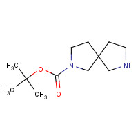 2,7-DIAZA-SPIRO[4.4]NONANE-2-CARBOXYLIC ACID TERT-BUTYL ESTER (CAS: 236406-49-8) - Chemical Structure and Molecular Formula 