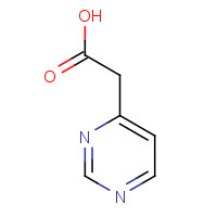 4-PYRIMIDINEACETIC ACID (CAS: 325491-53-0) - Chemical Structure and Molecular Formula 