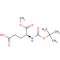 BOC-GLU-OME (CAS: 72086-72-7) - Chemical Structure and Molecular Formula 