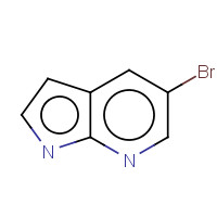 5-Bromo-7-azaindole (CAS: 183208-35-7) - Chemical Structure and Molecular Formula 