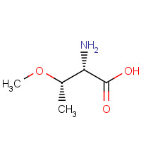 (2S,3S)-2-Amino-3-methoxybutanoic acid (CAS: 104195-80-4) - Chemical Structure and Molecular Formula 