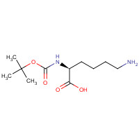 BOC-D-LYS-OH (CAS: 106719-44-2) - Chemical Structure and Molecular Formula 