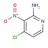 2-Amino-4-chloro-3-nitropyridine (CAS: 6980-08-1) - Chemical Structure and Molecular Formula 
