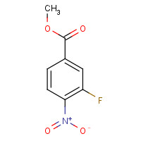 METHYL 3-FLUORO-4-NITROBENZENECARBOXYLATE (CAS: 185629-31-6) - Chemical Structure and Molecular Formula 