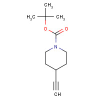 1-Boc-4-ethynylpiperidine (CAS: 287192-97-6) - Chemical Structure and Molecular Formula 