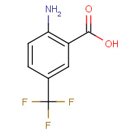 2-AMINO-5-TRIFLUOROMETHYL-BENZOIC ACID (CAS: 83265-53-6) - Chemical Structure and Molecular Formula 