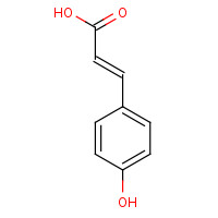 4-Hydroxycinnamic acid (CAS: 501-98-4) - Chemical Structure and Molecular Formula 