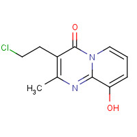 3-(2-Chloroethyl)-6,7,8,9-tetrahydro-9-hydroxy-2-methyl-4H-pyrido[1,2-a]pyrimidin-4-one (CAS: 130049-82-0) - Chemical Structure and Molecular Formula 