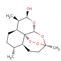 Dihydroartemisinin (CAS: 71939-50-9) - Chemical Structure and Molecular Formula 
