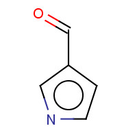 Pyrrole-3-carboxaldehyde (CAS: 7126-39-8) - Chemical Structure and Molecular Formula 