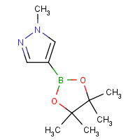 1-Methyl-4-(4,4,5,5-tetramethyl-1,3,2-dioxaborolan-2-yl)-1H-pyrazole (CAS: 761446-44-0) - Chemical Structure and Molecular Formula 