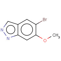 5-BROMO-6-METHOXY (1H)INDAZOLE (CAS: 152626-78-3) - Chemical Structure and Molecular Formula 