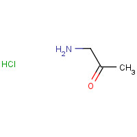 AMINOACETONE HYDROCHLORIDE (CAS: 7737-17-9) - Chemical Structure and Molecular Formula 