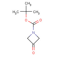 tert-Butyl 3-oxoazetidine-1-carboxylate (CAS: 398489-26-4) - Chemical Structure and Molecular Formula 