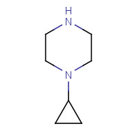 1-Cyclopropylpiperazine (CAS: 20327-23-5) - Chemical Structure and Molecular Formula 