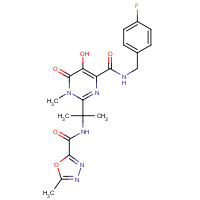 Raltegravir (CAS: 518048-05-0) - Chemical Structure and Molecular Formula 