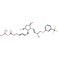 Travoprost (CAS: 157283-68-6) - Chemical Structure and Molecular Formula 