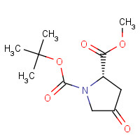 BOC-4-OXO-PRO-OME (CAS: 102195-80-2) - Chemical Structure and Molecular Formula 