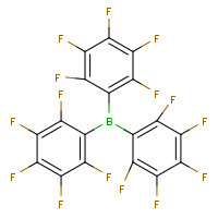 TRIS(PENTAFLUOROPHENYL)BORANE (CAS: 1109-15-5) - Chemical Structure and Molecular Formula 
